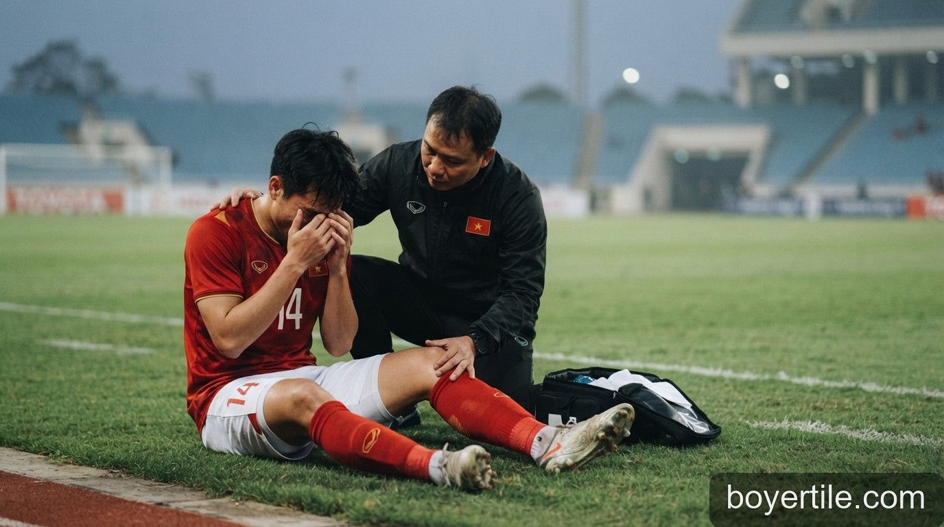 Hoàng Đức chấn thương: HLV Kim Sang-sik đối mặt bài toán khó trước thềm FIFA ASEAN Cup