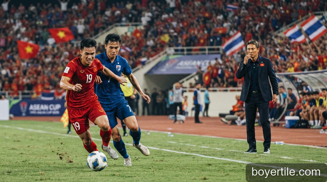 FIFA ASEAN Cup 2026: Việt Nam đối đầu Thái Lan, HLV Kim Sang-sik chịu áp lực lớn